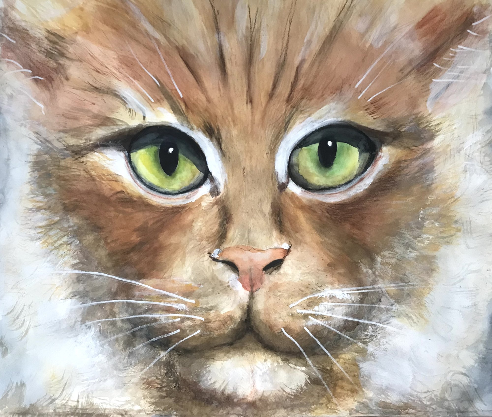 Je te vois - Peinture de Christine Gauche